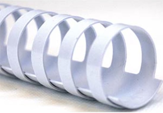 BINDRUG INBINDRING WIT 28MM PVC 21RINGS FORPUS DOOS 50STK | bol