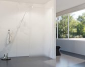 FortiFura Galeria inloopdouche - 90x200cm - mat glas - wandarm - mat wit