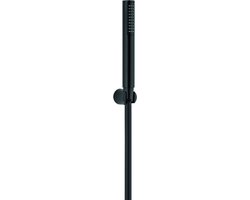 Plieger Napoli badset met handdouche staafmodel 1 stand inclusief wandhouder en doucheslang 150cm mat zwart