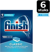 Finish Classic Regular Vaatwastabletten - 100 Stuks - Voordeelverpakking 6 stuks