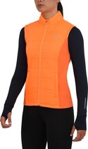 TCA Excel Runner Gilet de course thermique léger pour femme avec poches zippées - Oranje, S