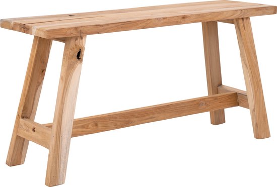 Banc Barcelone en bois de teck naturel - 90x25x45 cm - House Nordic - Meubles d'assises - Bronze - Bois - Meubles d'assises