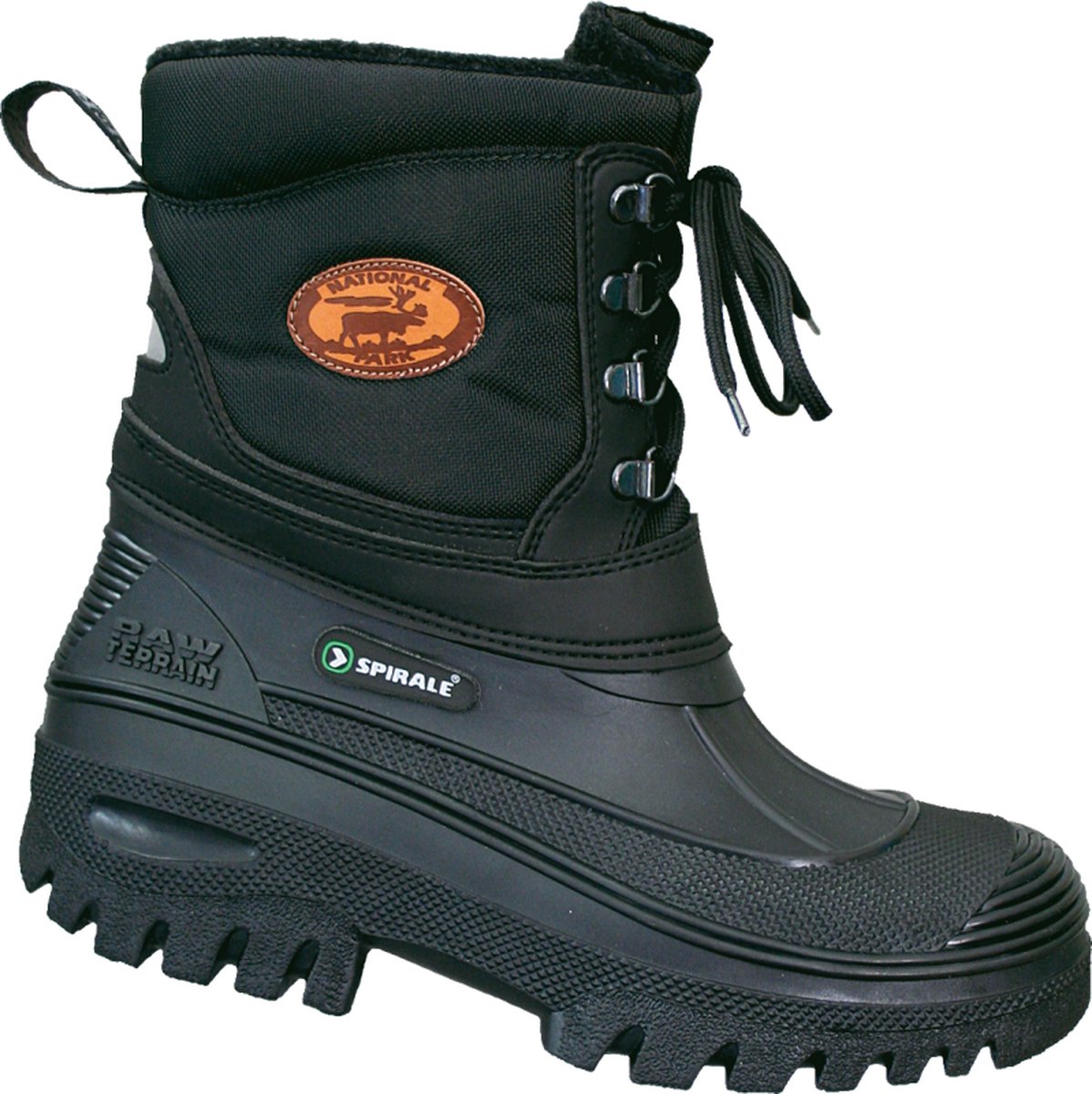 Spirale Gevoerde Laars Met Veters 4832 – 45 Zwart
