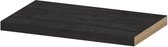 INK 35d wandplank - 60x35x3.5cm - voorzijde afgekant - tbv nis - MFC Houtskool eiken