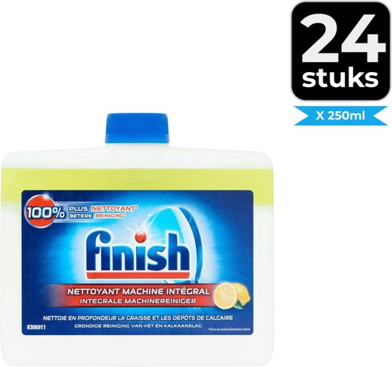 Nettoyant pour lave-vaisselle Finish - Citroen - 250 ml - Pack économique 24 pièces