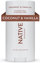 Native Coconut & Vanilla 75g - Natural Deodorant - Aluminum Free