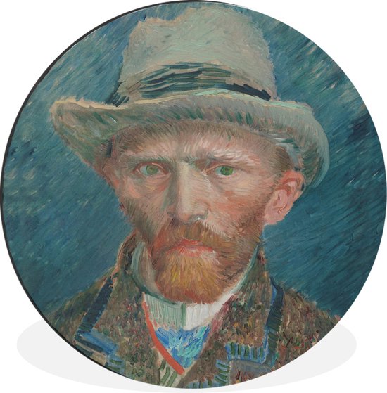 Autoportrait 1887 - Peinture de Vincent van Gogh Cercle mural aluminium