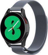 By Qubix Milanese bandje - Space Grey - Xiaomi Mi Watch - Xiaomi Watch S1 - S1 Pro - S1 Active - Watch S2