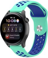 By Qubix Sport Edition - Mintgroen + blauw - Xiaomi Mi Watch - Xiaomi Watch S1 - S1 Pro - S1 Active - Watch S2