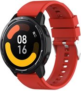 By Qubix Siliconen sportband - Rood - Xiaomi Mi Watch - Xiaomi Watch S1 - S1 Pro - S1 Active - Watch S2