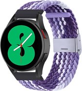 By Qubix Braided nylon bandje - Lichtpaars - paars - Xiaomi Mi Watch - Xiaomi Watch S1 - S1 Pro - S1 Active - Watch S2