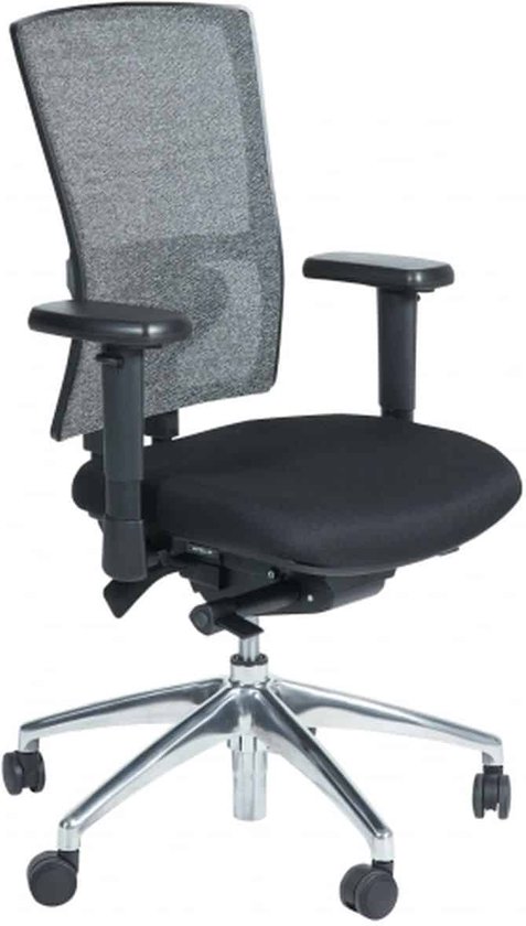 Chaise de bureau ergonomique | ARBO - 400-NPR | tissu d'assise mesh noir | dos noir
