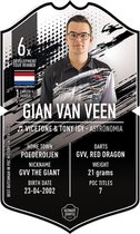 Carte Ultimate Gian van Veen | 37x25cm