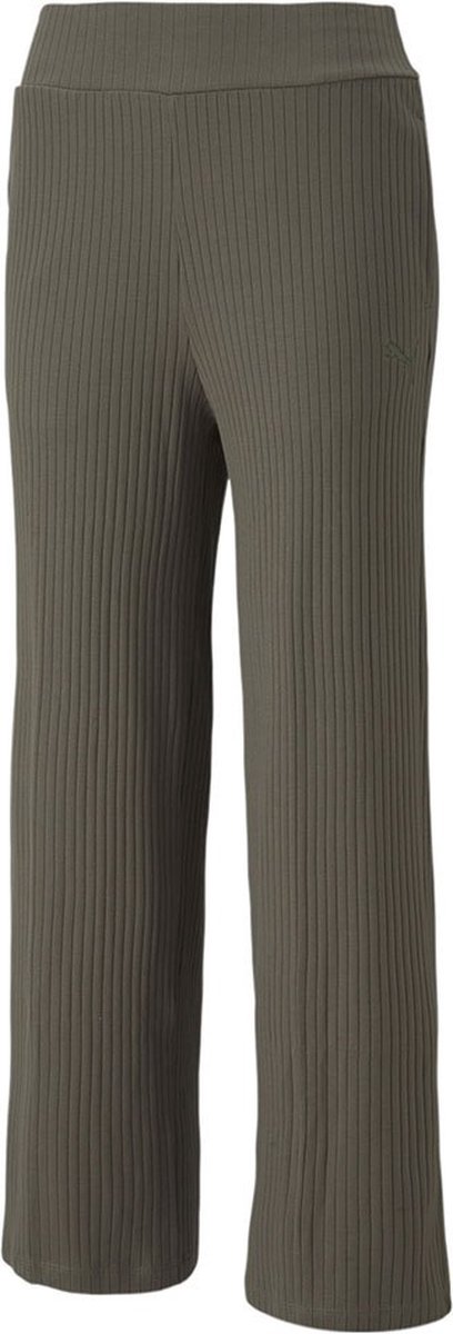 Puma Her Ribbed Wide Broek Vrouw Grape Leaf