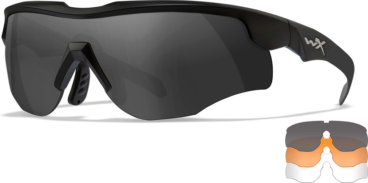 Wiley X ROGUE COMM veiligheidsbril voor de schietsport zwart frame