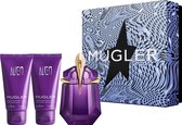 Thierry Mugler Alien Giftset - 30 ml d'eau de parfum rechargeable + 50 ml de gel douche + 50 ml de lotion pour le corps - coffret cadeau pour femme