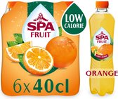 Spa Limonade aux fruits gazéifiée orange 40 cl par bouteille PET, rétractable 6 bouteilles