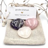 Driehoek d'or - Hartjes (pierres précieuses, petits cadeaux, harmonie, nieuw maison, cristaux, porte-bonheur, amitié, équilibre, chambre, cadeau de mariage, force, vacances, Noël)