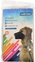 Nobleza Muilband hond - Muilkorf hond - Honden muilkorf - Muilkorf stof - Honden muilband - Mesh stof - Zwart - XL