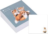Wrendale Sticky Notes - Fox Sticky Notes - Snug as a Cub - Wrendale Designs Memoblok