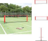 vidaXL Filet de tennis - 300 x 100 x 87 cm - Polyester durable - Cadre en acier - Sac de transport inclus - Filet de tennis