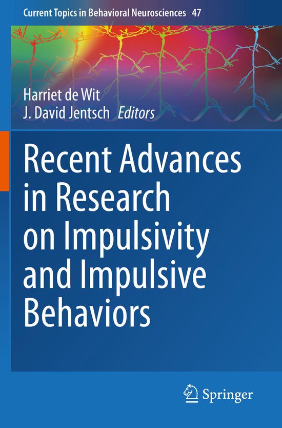 Recent Advances in Research on Impulsivity and Impulsive Beh ... - cover