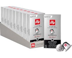 illy Forte Espresso Koffiecups - Intensiteit 9/9 - 10 x 10 stuks