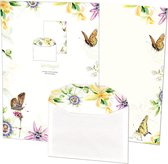 Briefpapier met enveloppen: Passion for Butterflies, Michelle Dujardin