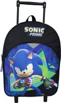 Sac à dos à roulettes Sonic Prime Time - Zwart