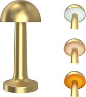 Lussono Mushroom - or - 21 cm - dimmable - rechargeable - batterie - lampe de table -
