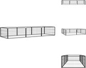 vidaXL Hondenkennel - Staal - 300 x 100 x 50 cm - Stevig en duurzaam - Kennel
