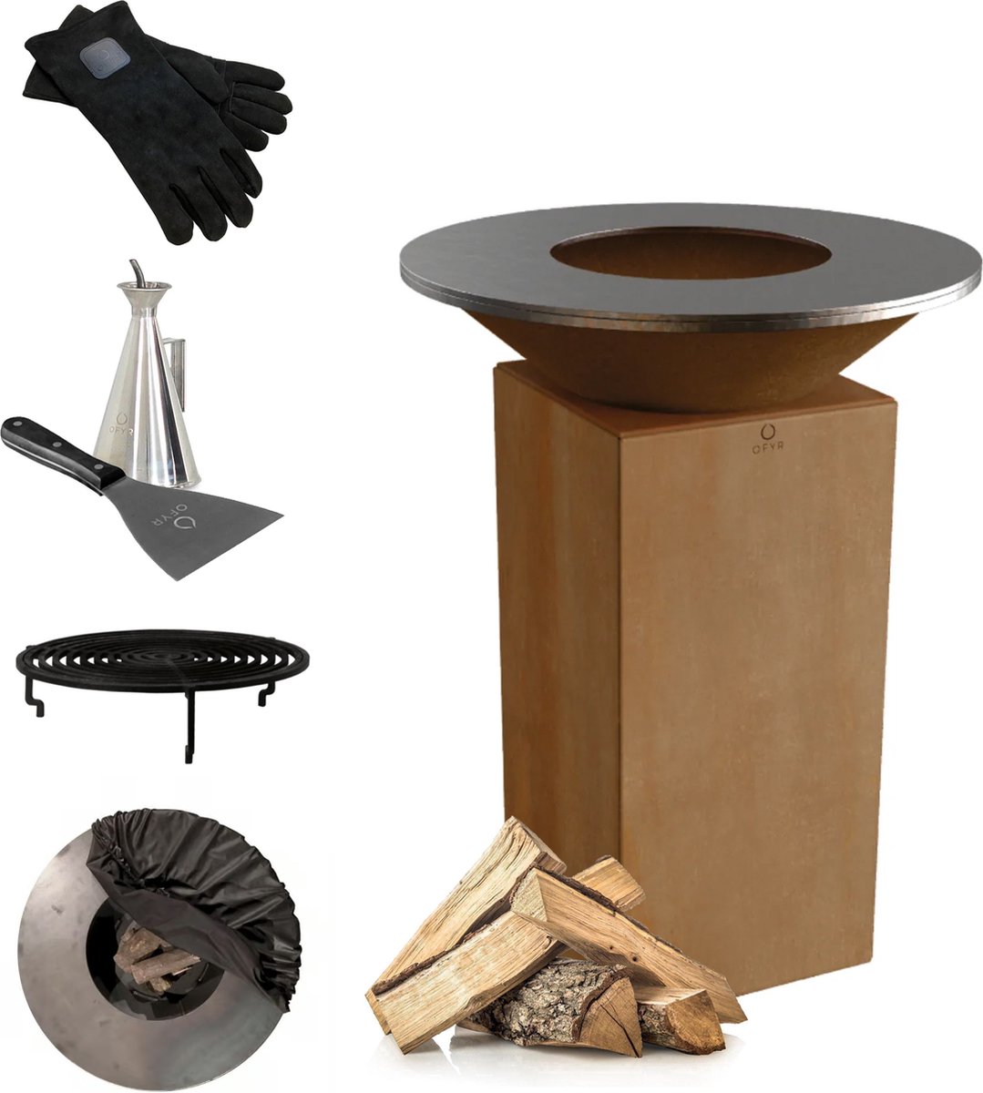 Ofyr 75 vuurschaal - grill - barbecue promopakket