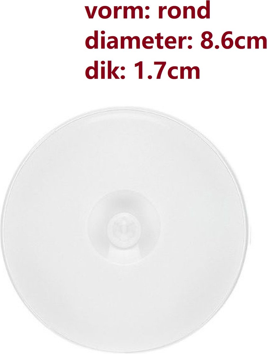 oplaadbaar nachtlamp met bewegingssensor -sensor- led - magnetisch -diameter 8.6cm - wit — cadeau in Wonen & Interieur - foto 3