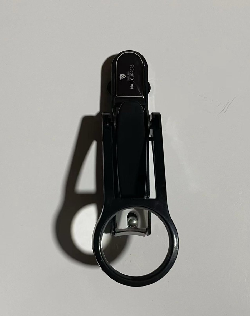 Nieuwe nagelknipper 2 stuks -ClipMag Nagelknippers met Vergrootglas ( Zwart Kleur )