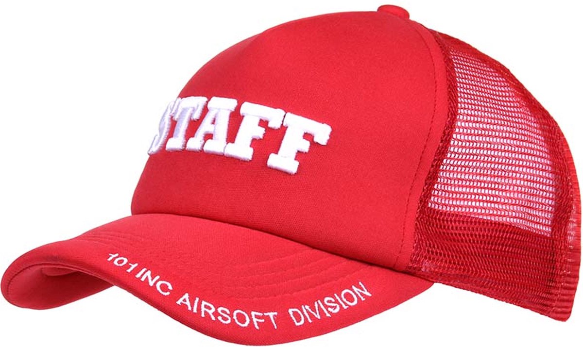 Fostex Garments - Baseball cap Mesh Staff (kleur: Red / maat: NVT)