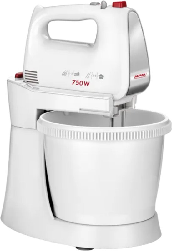 MPM - Mixer met Mengkom 3 Liter - Handmixer - Keukenmixer - Blender - 750W van MPM — afbeelding 2