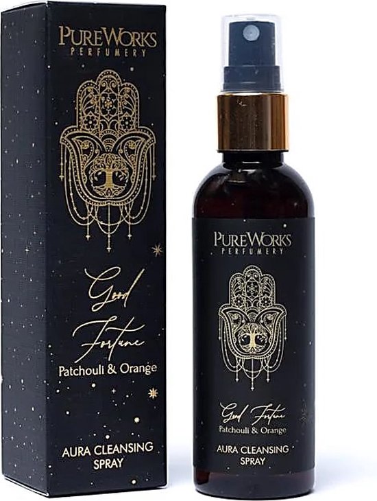 Song of India Kamerspray 'Good Fortune' Patchouli & Sinaasappel Pureworks 100ml