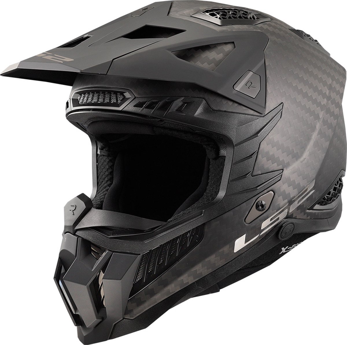 LS2 Helm X-Force MX703 mat carbon maat M
