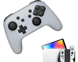 Gadgetpoint - Hoesjes & Skins voor Nintendo Switch 1 - Performance Gaming Case - Soft Grip Covers - Anti-Slip Pro Controller Accessoires - Wit