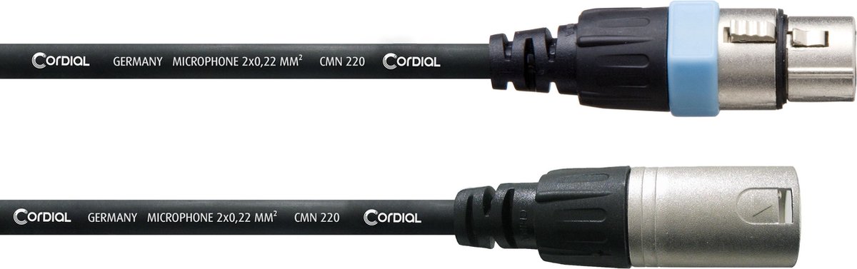 Cordial CCM FM Essentials Microfoonkabel – XLR mannelijk/vrouwelijk – Zwart