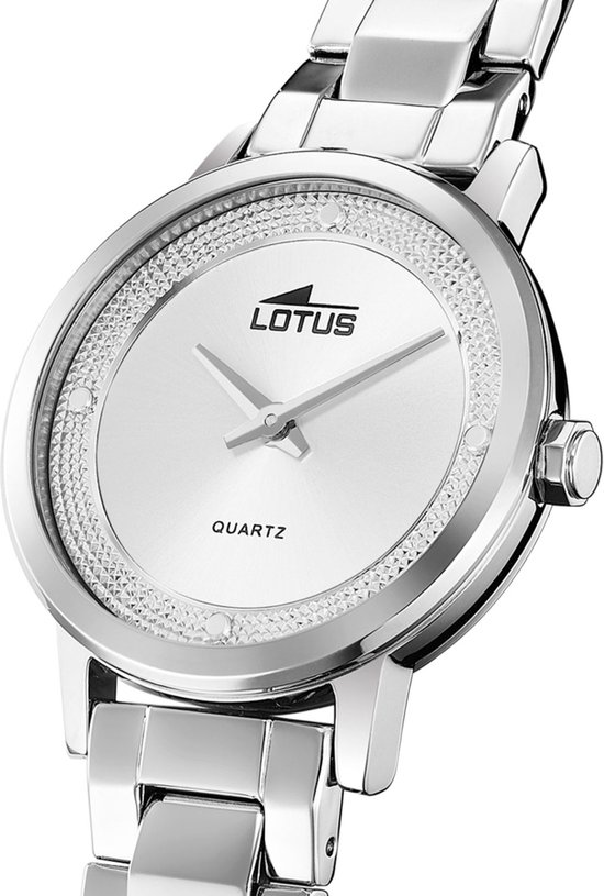 LOTUS Dameshorloge 19019/1 2gether, Behuizing Van Roestvrij Staal Goudkleurig Leren Band Bordeaux 3560154236