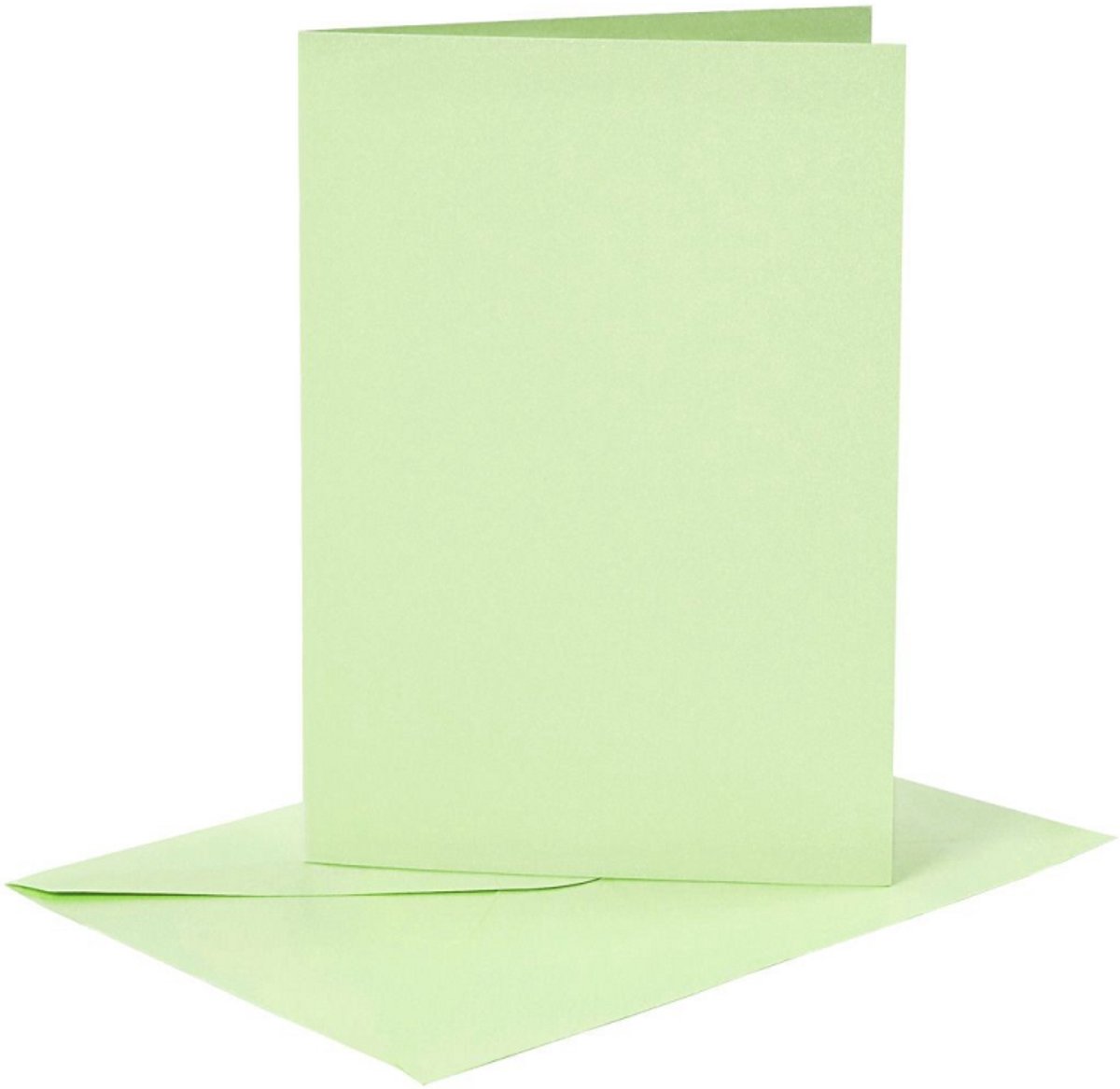 CC Kaarten & Enveloppen 10,5x15 cm Lichtgroen 6 stuks