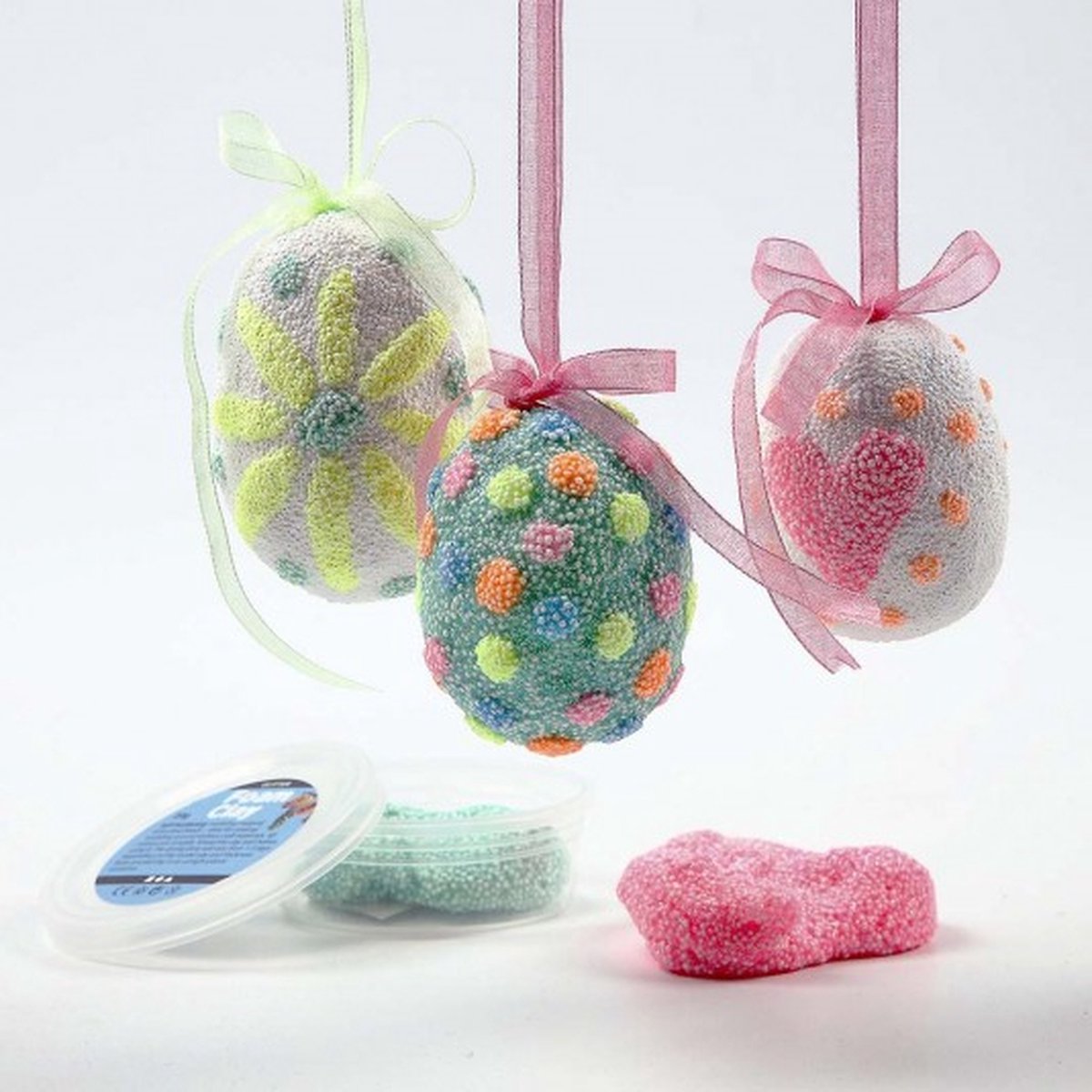 Foam Clay®, Glitter, Pastelkleuren, 14 gr, 6 Doosje — afbeelding 3