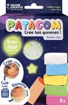 Maak je eigen gum | Gum Klei | Patagom 6 blokjes,  glow in the dark