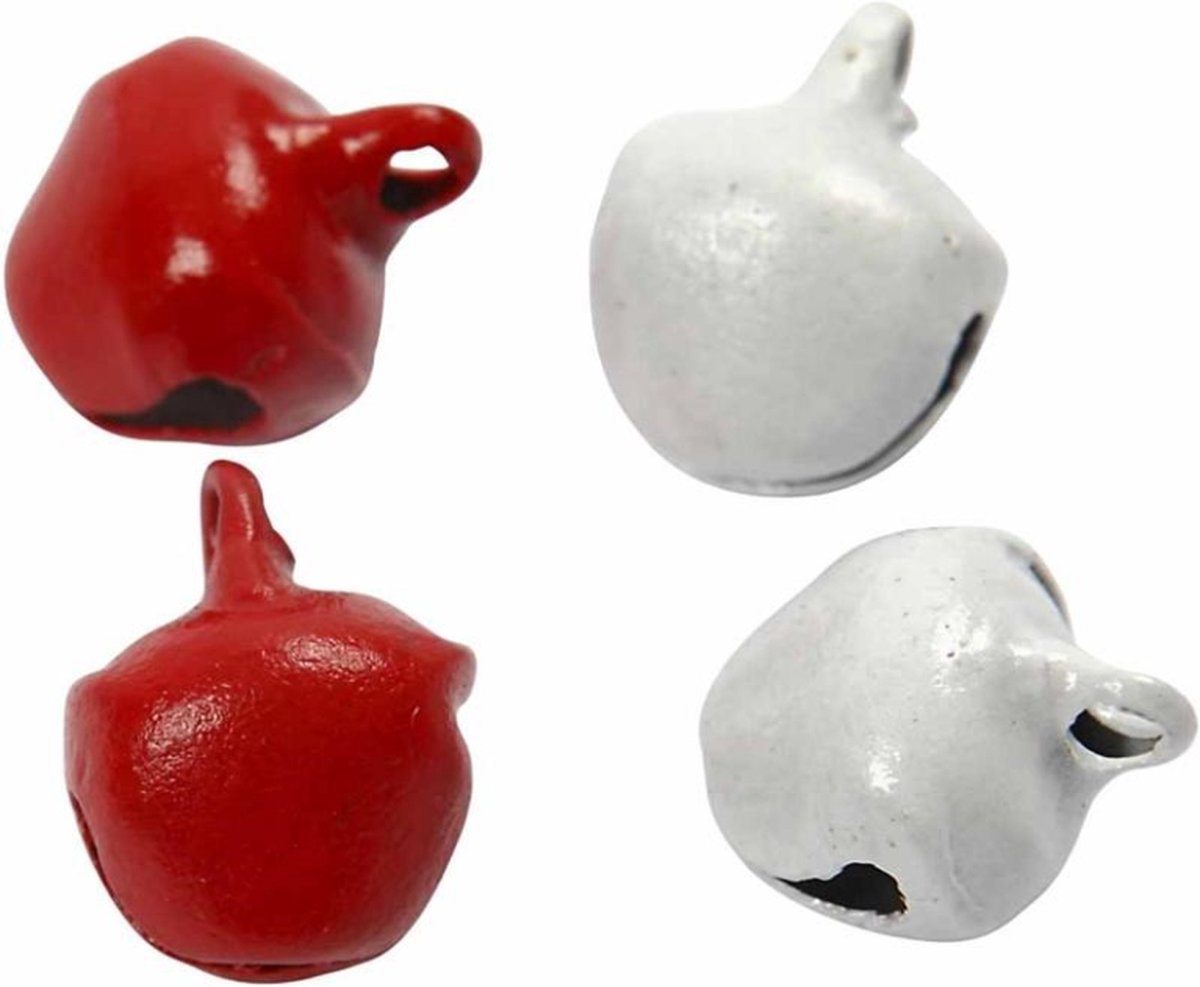 CC Belletjes Rood Wit 50 stuks