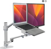 Alberenz® laptop monitor arm zilver - Monitor beugel - Ergonomisch ontwerp - Monitor standaard - Laptop Standaard - Monitorarm - Monitorbeugel