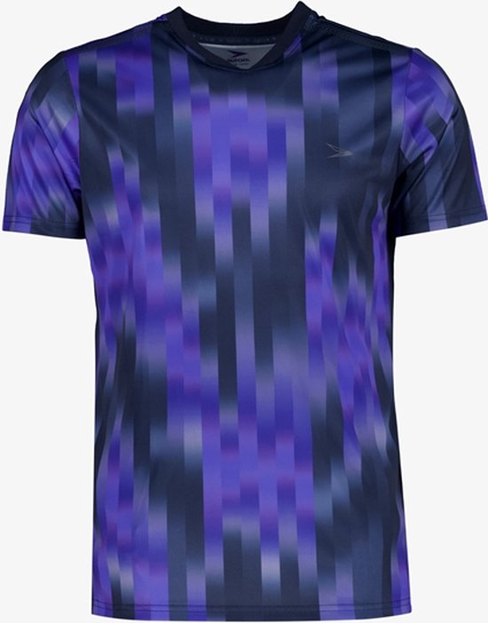 Dutchy Dry heren voetbal T-shirt paars/blauw - Maat M