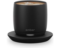 Ember Cup Coffee Cup - Smart Mug met Mobiele App - Cup Warmer - Espresso Koffiekop met Instelbare Temperatuur - Krasbestendige Theemok & Koffiemok - Cadeau voor Koffieliefhebbers - 178 ML - Zwart Ember Cup Coffee Cup - Smart Mug met Mobiele App - Cup Warmer - Espresso Koffiekop met Instelbare Temperatuur - Krasbestendige Theemok & Koffiemok - Cadeau voor Koffieliefhebbers - 178 ML - Zwart