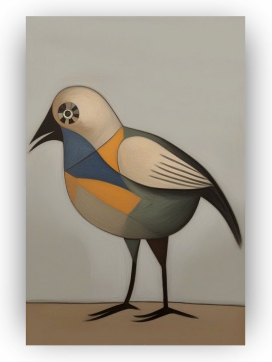 Picasso vogel - Poster vogel - Vogel posters - Poster Picasso - Muurdecoratie klassiek - Wanddecoratie vogels - 40 x 60 cm