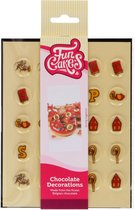 FunCakes Chocolade Decoraties - Sint - 2 cm - Set/25